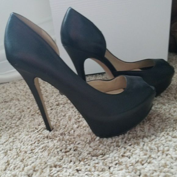 Aldo Shoes - Aldo black peep toe heels - never worn